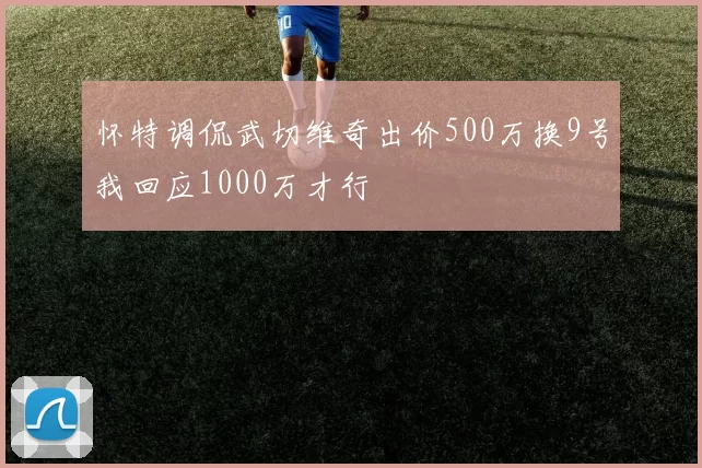 怀特调侃武切维奇出价500万换9号我回应1000万才行